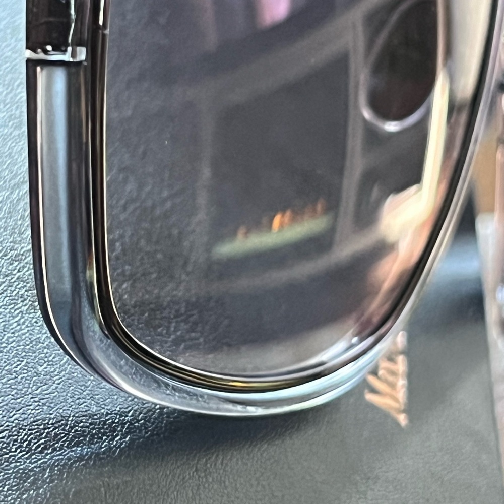 Max Mara Grey Translucent: Grey Gradient Sunglass… - image 2